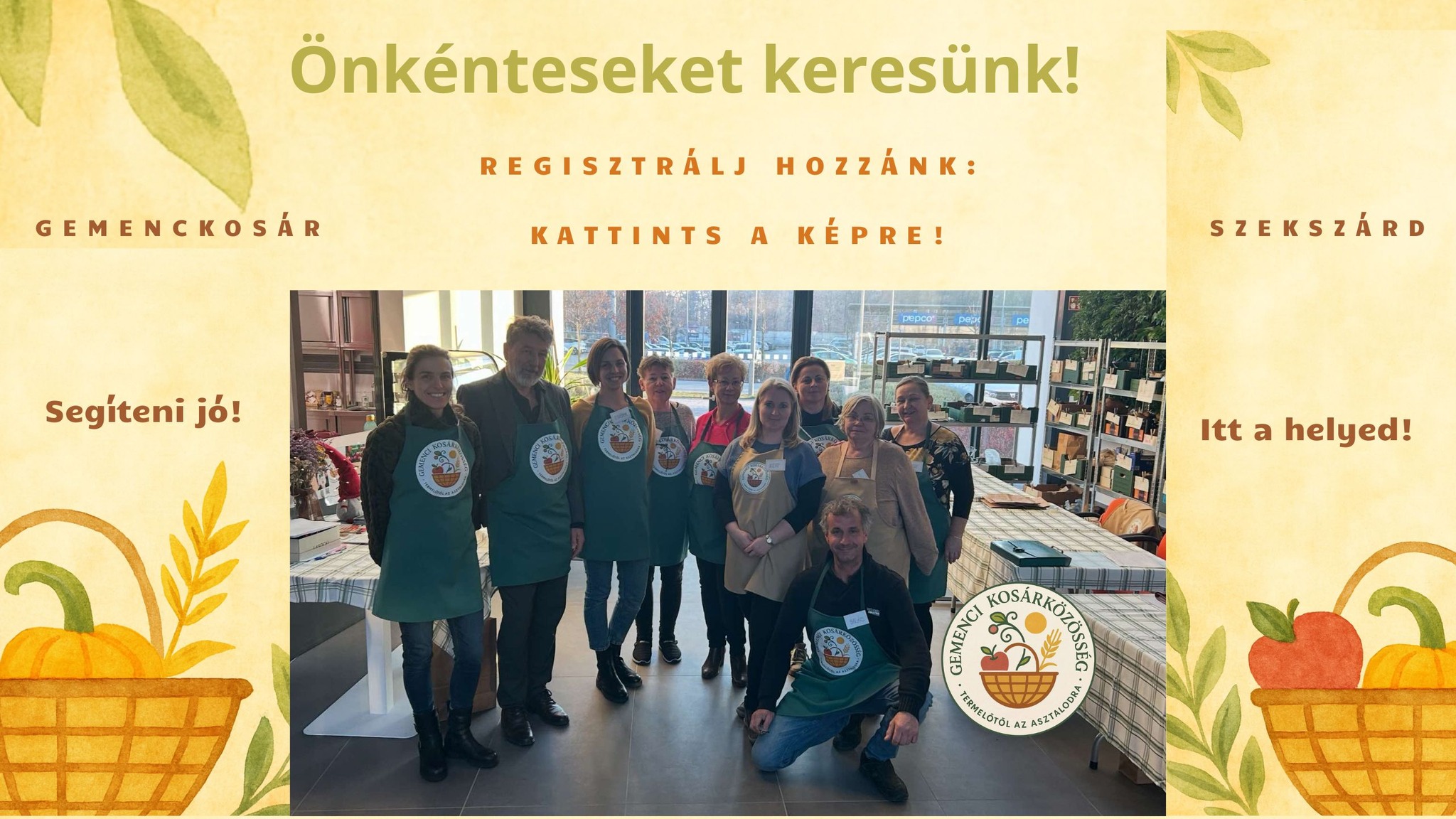 Önkénteseket keresünk!